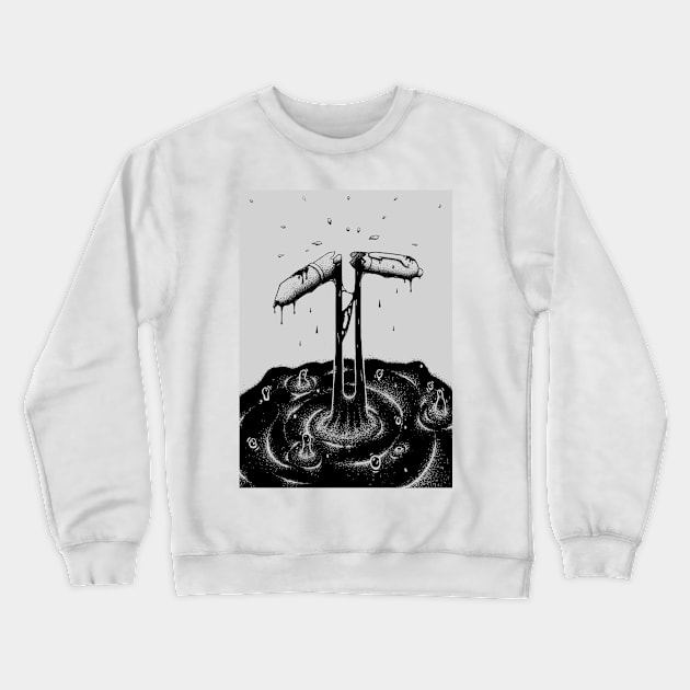 Broken Pen Crewneck Sweatshirt by Muezzahero